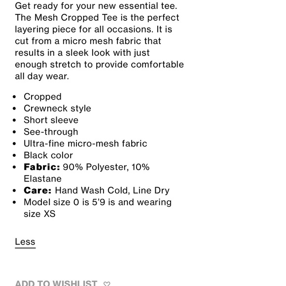 Good American mesh cropped tee - Picture 8 of 8